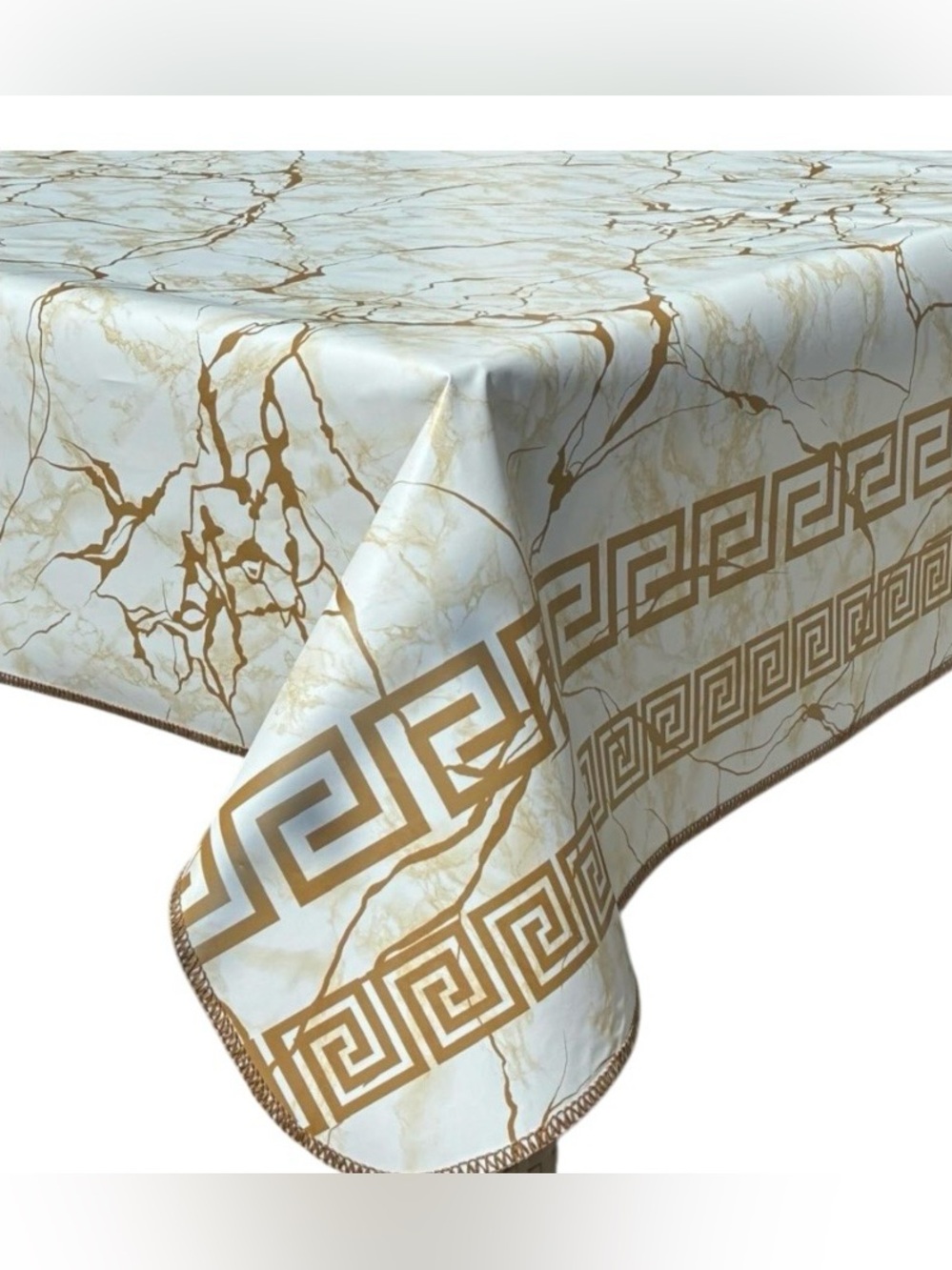 Heavy-Duty Tablecloth Waterproofing Spill-Proof Oil-proof Indoor/Outdoor 55x55”